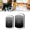 Bezprzewodowy dzwonek do drzwi Inteligentna komunikacja Cyfrowy system powiadamiania pielęgniarki Standardowy 1 do 1 Czarny
