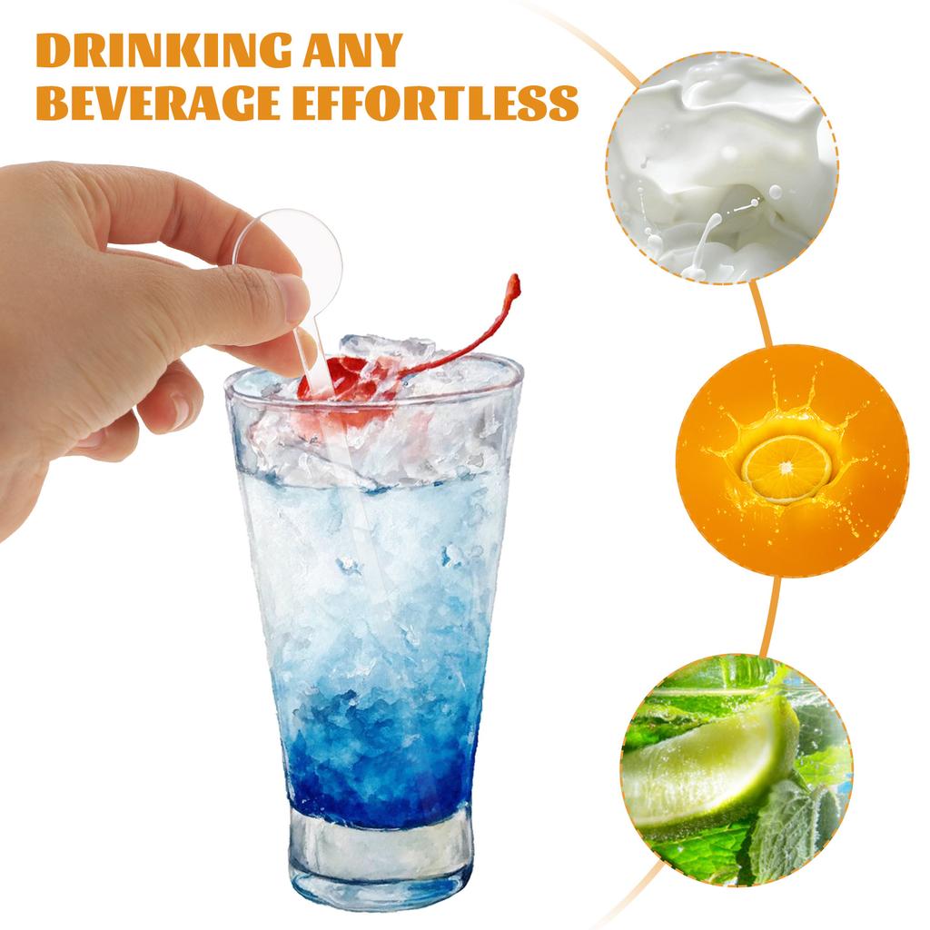 80 Pcs Drink Stirrers Beverage Stirrer Cocktail Sticks Plastic Swizzle Bars Bar Tools Bartending Accessories Mixing Rods