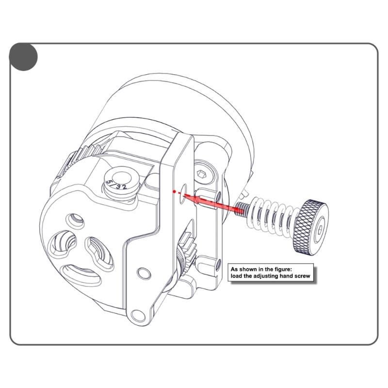 Ensemble Extrudeur DualGear pour K1Max pour Divers Filaments Comme PLAs TPU PETG