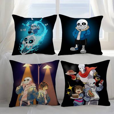 Game U-Undertale Pillow Case Sofa Short Plush Double-sided HD Printing Room Home Office Gift Cushion Cover