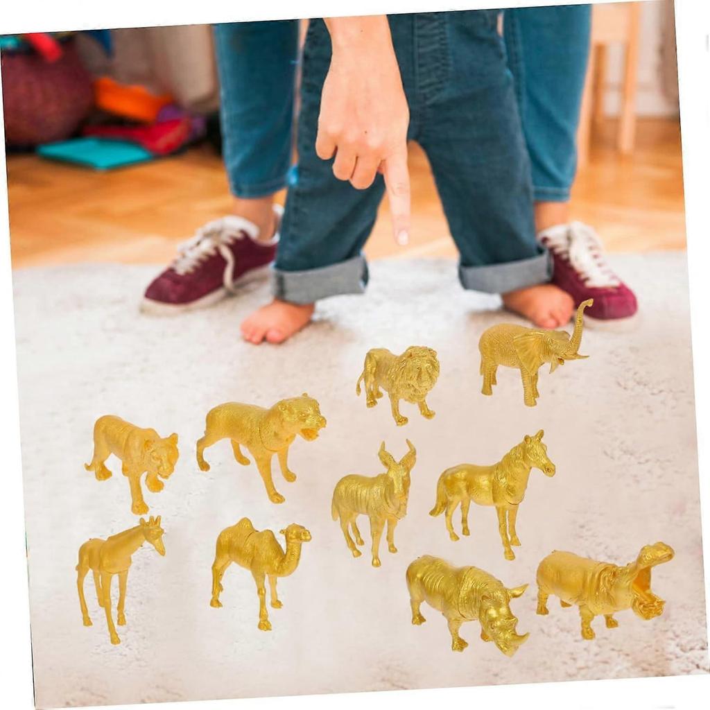 10 Pieces Realistic Animal Figures Wild Animal Simulation Toys for Learning, Photography, and Creative Projects