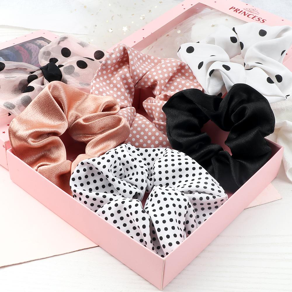 17PCS/Set Elastic Basic Hair Bands Hairpins Fashion Rubber Band for Women Girls Hair Clips Ties Headwear Hair Accessories Gifts