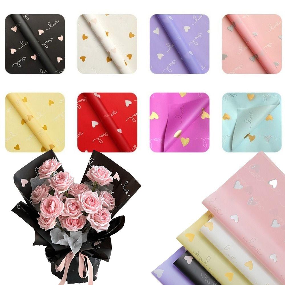 20 Sheets 57x57cm Gift Wrapping Paper DIY Bouquet Lining Paper  Birthday Gifts Accessories