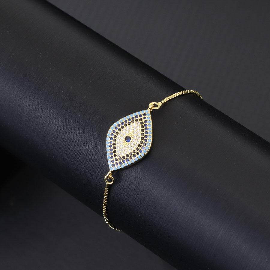 

Turkey Evil Eyes Bracelet For Women Girlfriend Luxury Zirconia Chain Link Braclet Gift For Her Casual Crystal Hand Accessories