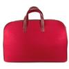 HERMES H punching logo Hood Travel bag Hand Bag Duffle Bag felt / Leather Red