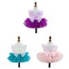 Dog Tulle Dresses Cats Princess Dress Pet Costume Dress with Embroidery Butterfly Wedding Cats Formal Event Photo Outfit