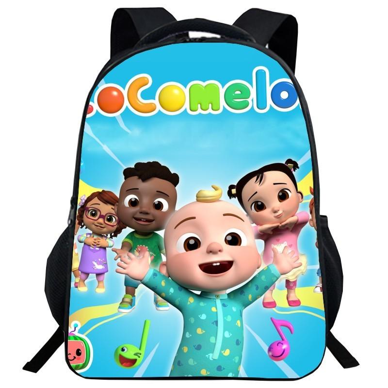 Cocomelon Backpack Children School Bags Durable Cartoon Lankybox Schoolbag For Kids