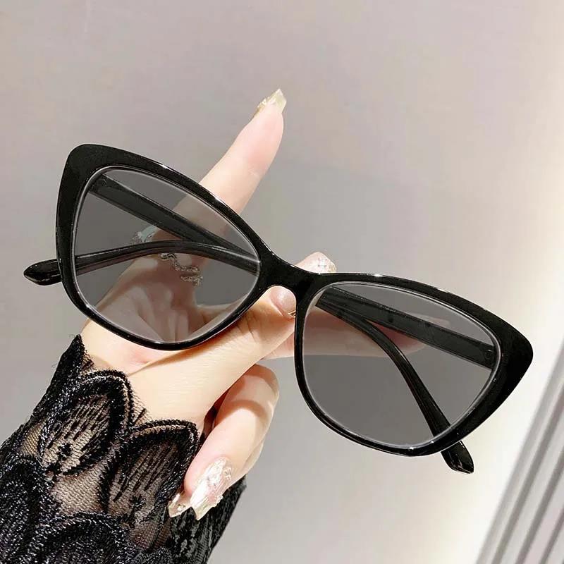 

Женские модные солнцезащитные очки для дали новые Роскошный бренд кошачий глаз очки для чтения от солнца для женщин Устойчивые к УФ-лучам очки Диоптрии до +4.0 +250