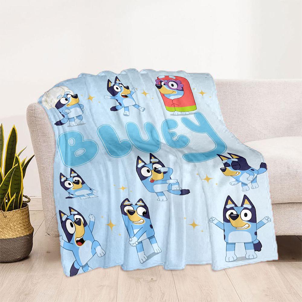 Bluey's Festive Friends Blanket Ultra-Soft Great for Couch Bed Picnics All-Season Use Modern Style Suitable for Gifting Relatives and Friends