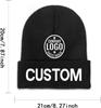 Custom Unisex Beanies with 3D Embroidery Personalized Logo Winter Hats-100% Acrylic Common Fabric