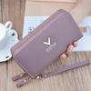 Women Wallets Double Zipper Long Large Capacity Female Purses Phone Pocket Card Holder Cartera Mujer