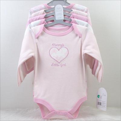 Newborn Baby Long Sleeve Bodysuit 5-Pack Onesie