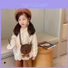 Süße Vintage Kinder Umhängetasche Entzückendes Bären Design Pu-Leder Accessoire