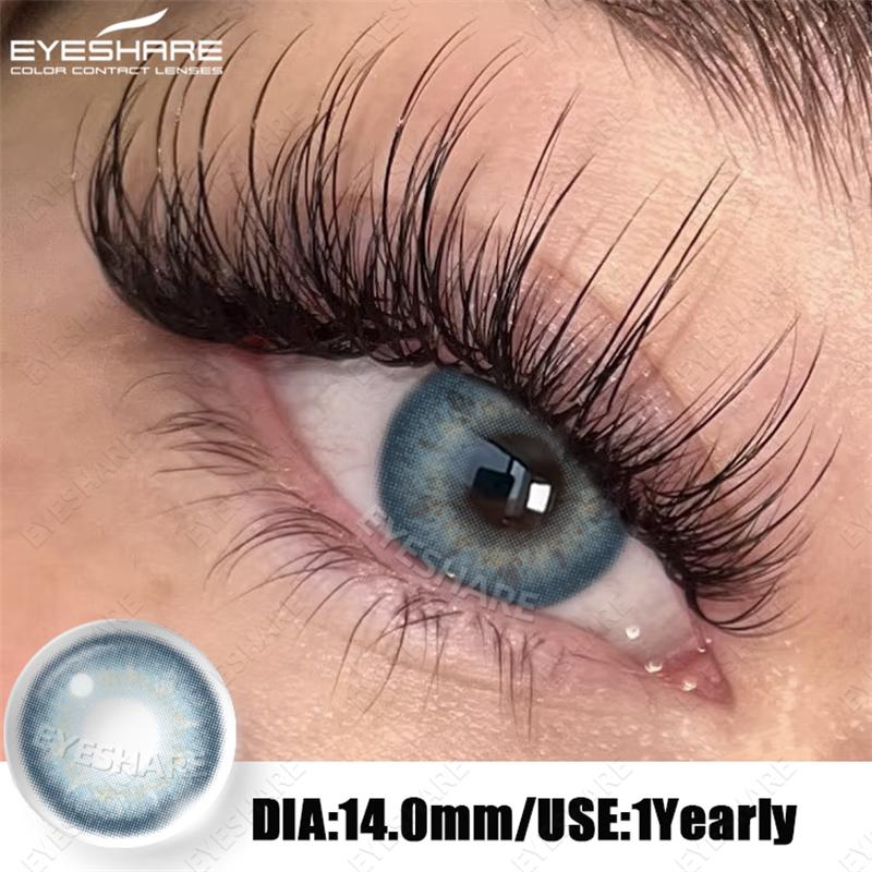 Eyeshare 2pcs Colored Eyes Contact Lenses Blue Lentes De Contacto Natural Brown Pupilentes Gray EyesLense Green Beautiful Pupils