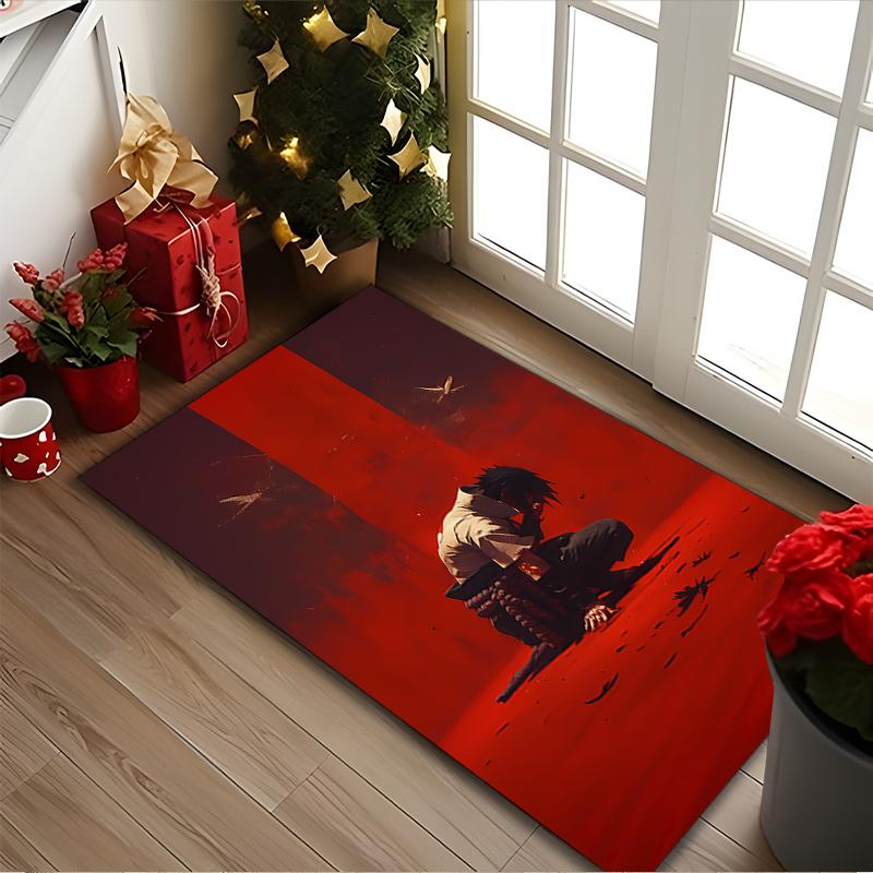 1 pièce de tapis de chaise imprimé Naruto pour utilisation à la maison, au bureau, tapis pour salon, cuisine, salle de jeux