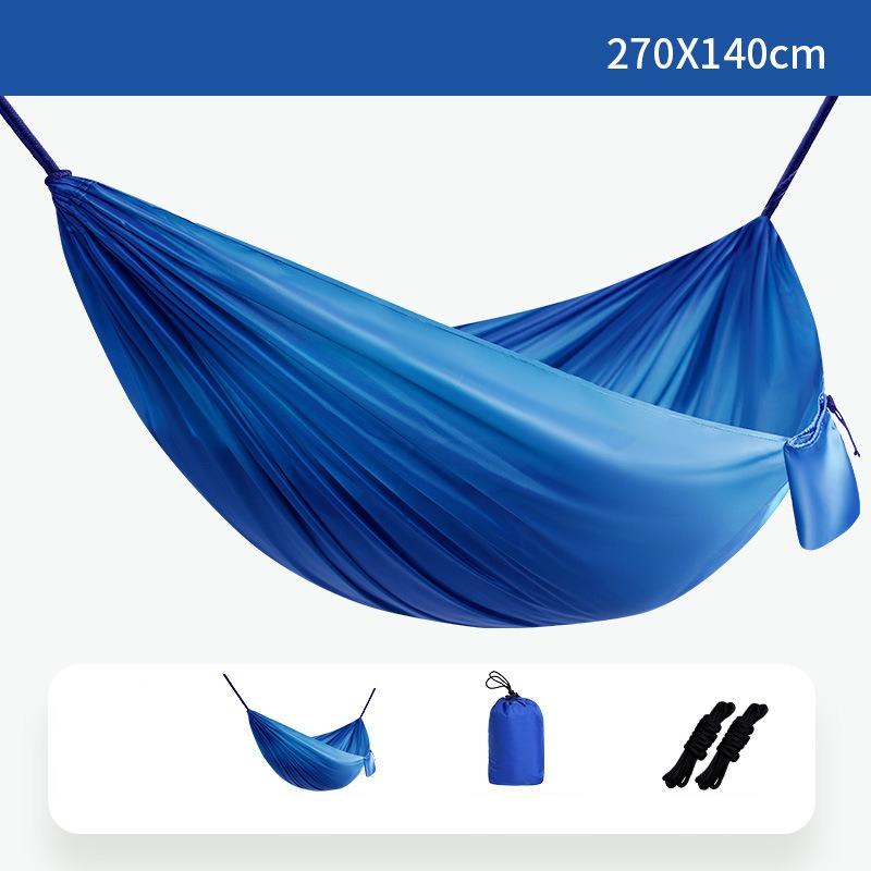 Camping Equipment Hammock Anti Rollover Swing Portable Storage Nylon Parachute Fabric Single and Double Size Outdoor Camping Hiking Garden Hammock