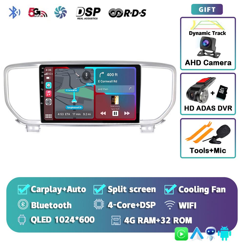 Android 14 Carplay Auto Car Radio For Kia Sportage 4 QL 2018 2019-2022 Multimedia Video Player Navigation GPS 2din DVD 4G Stereo