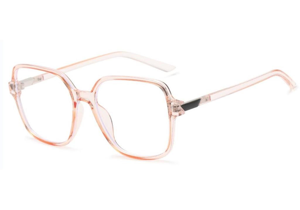 Fashion Leopard Oversized Myopia Glasses Women Brand Square Blocking Blue Light Ultralight Computer Graduation Eyeglasses Minus