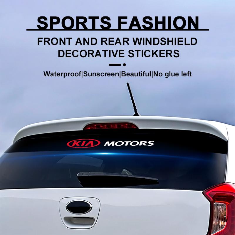 1pcs Car Front Windshield Sticker Windshield Auto Stickers Decals Decor For KIA K5 K9 Sorento Ceed Sportage Carnival Stinger Forte Niro Cadenza