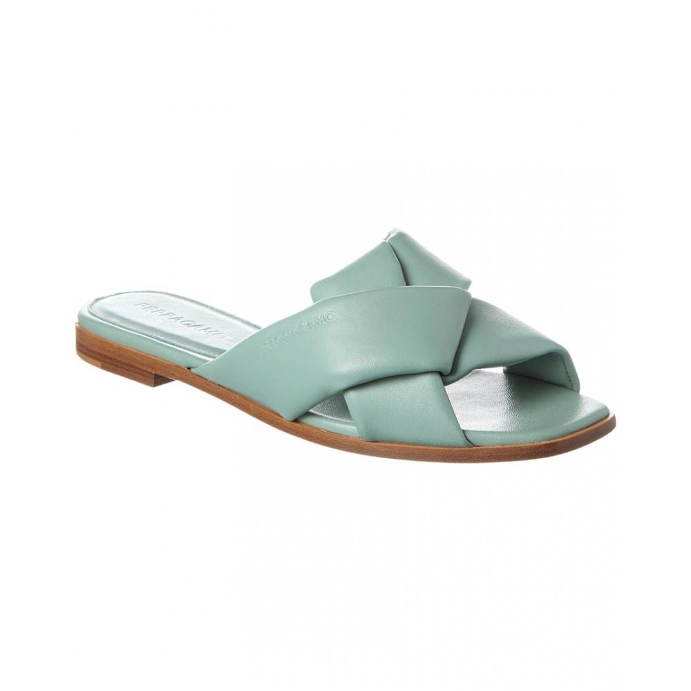 

Кожаные сандалии Salvatore Ferragamo Ferragamo Alrai синие