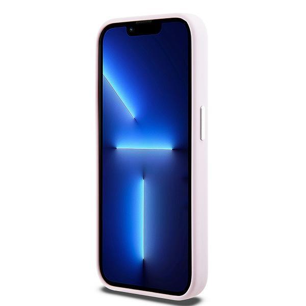 Dkny Dkhmp15Lsmchlp Iphone 15 Pro 6.1Różowy/Pink Hardcase Liquid Silicone Small Metal Logo Magsafe