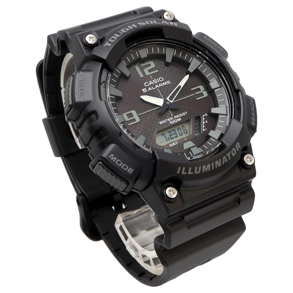 Casio Tough Solar Quartz Watch Black Analog-Digital AQ-S810W-1A2V Men's (Overseas Model) [Used]