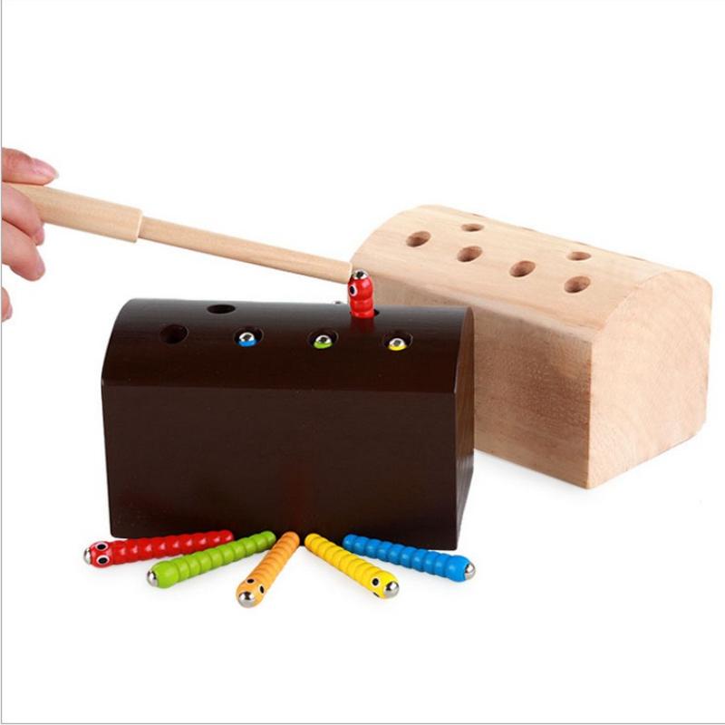 Bug-catching Game DN01 - A Wooden Early Education Toy for Children Aged 3-6, Designed To Enhance Their Hand-eye Coordination Skills.