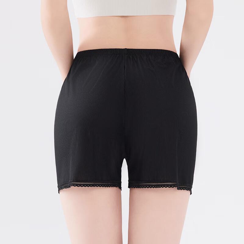 Fenteng Women's Breathable Lace Anti-Chafe Safety Shorts 2-Pack