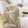 Soft Blanket Winter Warm Bedspread On The Bed Office Thicken Blankets INS Solid Color Sofa Cover Plaid Bedroom Decoration