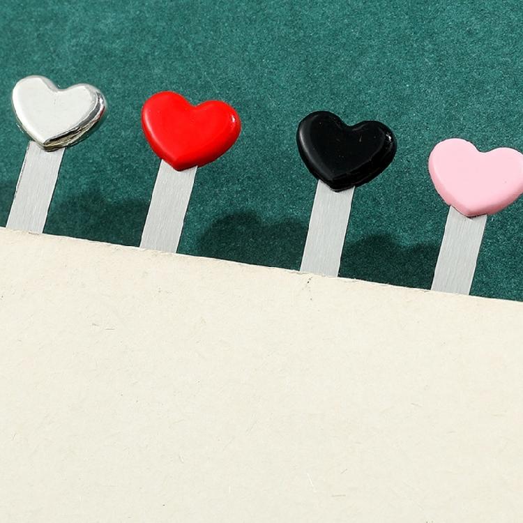 Stainless Steel Heart Shaped Bookmarks Safe for Children Students Teachers Reading Accessories Gift for Book Lovers