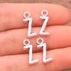 Zinc Alloy Alphabet Charms: 2 Colors, 26 Letter Pendants for Jewelry, Handbag, and Mobile Phone Accessories