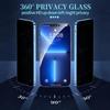 360° Privacy Anti Spy Protector for iPhone Air 6 7 8 X XS XR 11 12 13 14 15 16 17 Pro Max  Full Coverage High Quality Tempered Glass Screen Protector