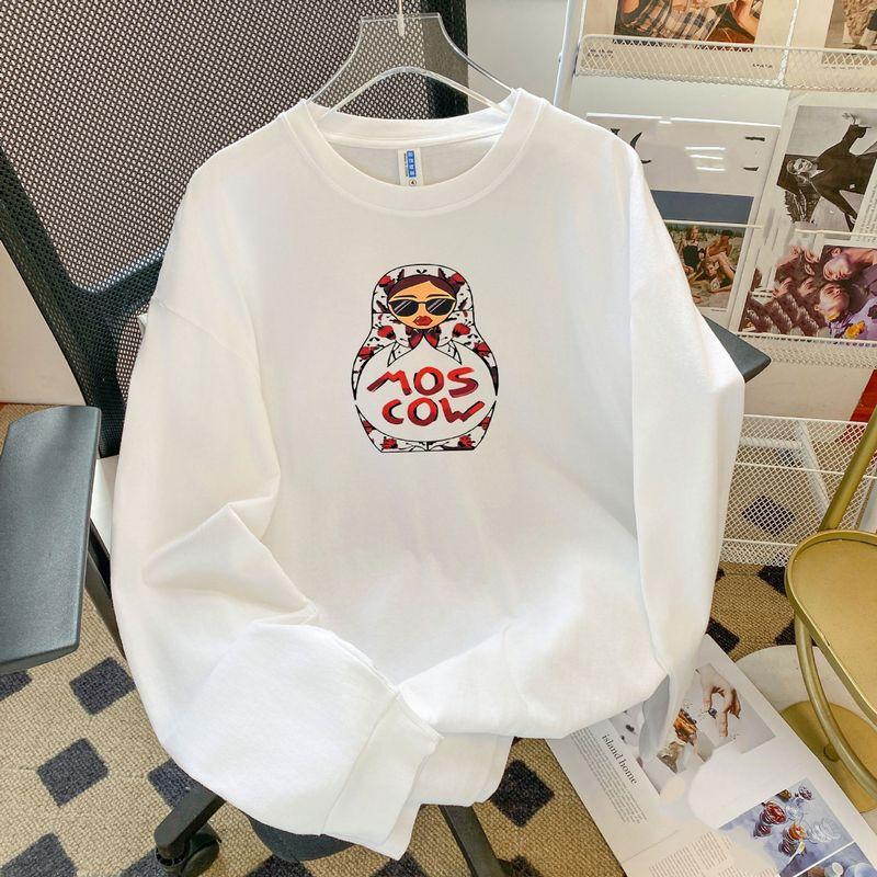 European and American New Fashion Casual Loose Print Short sleeve T-shirt Top Loose Printed T-shirt Top
