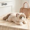 Soft Cuddly Kitten Pillow Lifelike Ragdoll Cat Plush Toy, Realistic Stuffed Animal for Sleeping, Skin Friendly Fabric 45cm Fluffy Pillow, Comfort