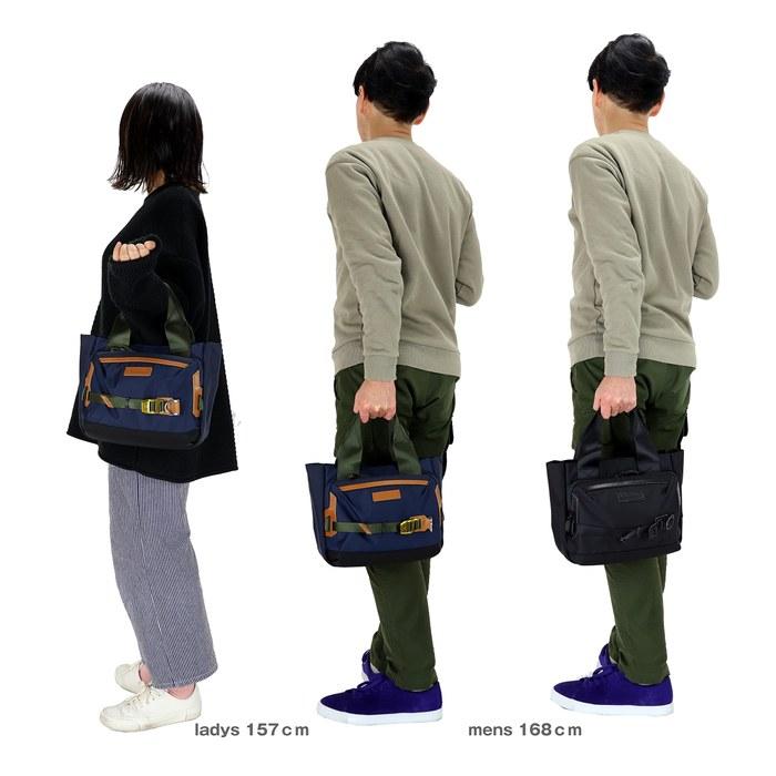 [Masterpiece] Cart Tote Bag GOLF Mspc-02632 (Nylon X Waterproof Leather, Black) B5