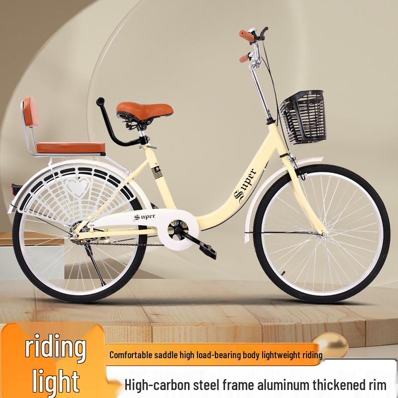 Commuter Bicycle for Women & Men, 22-24inch, Ideal for College Students, Campus & Youth