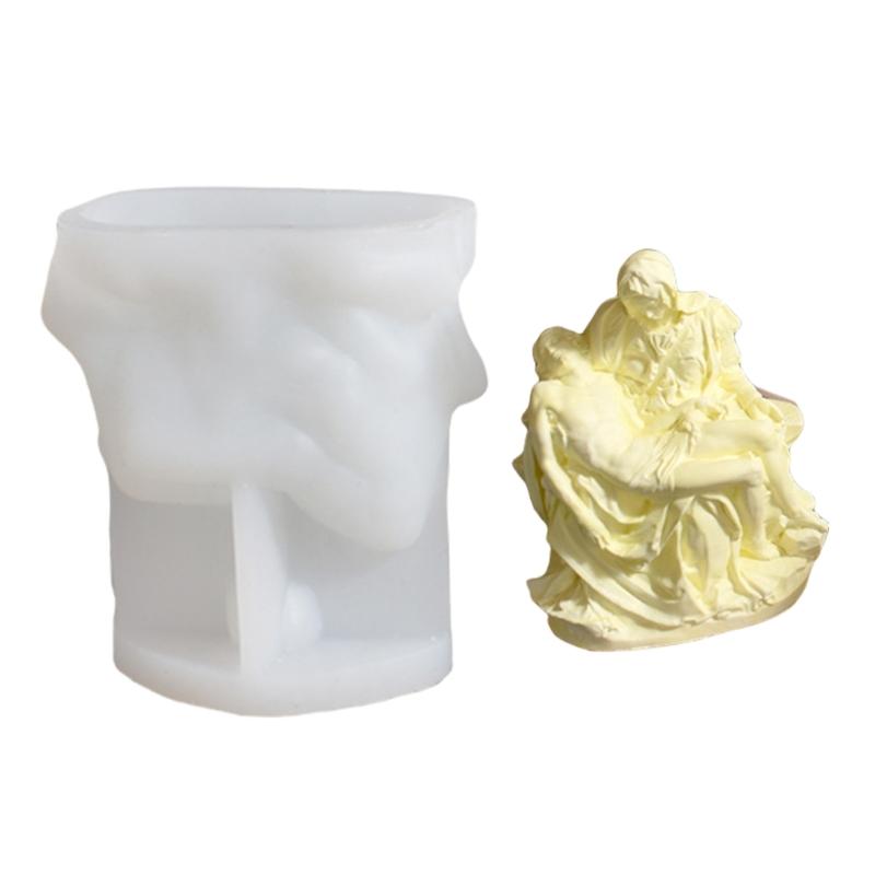 Holy Mother Silicone Mold for Candle Making 3D Mother of God Epoxy Resin Molds Ideal for Craft Ornaments and Home Decors