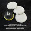 5pcs Imitation Wool Polishing Disc Set Car Beauty Wool Ball 3 Inches/4 Inches/5 Inches Automotive Polishing Accessories