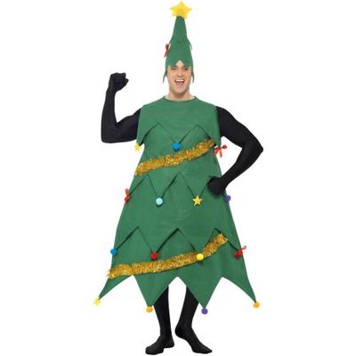 Smiffys Unisex Adult Deluxe Christmas Tree Costume Set