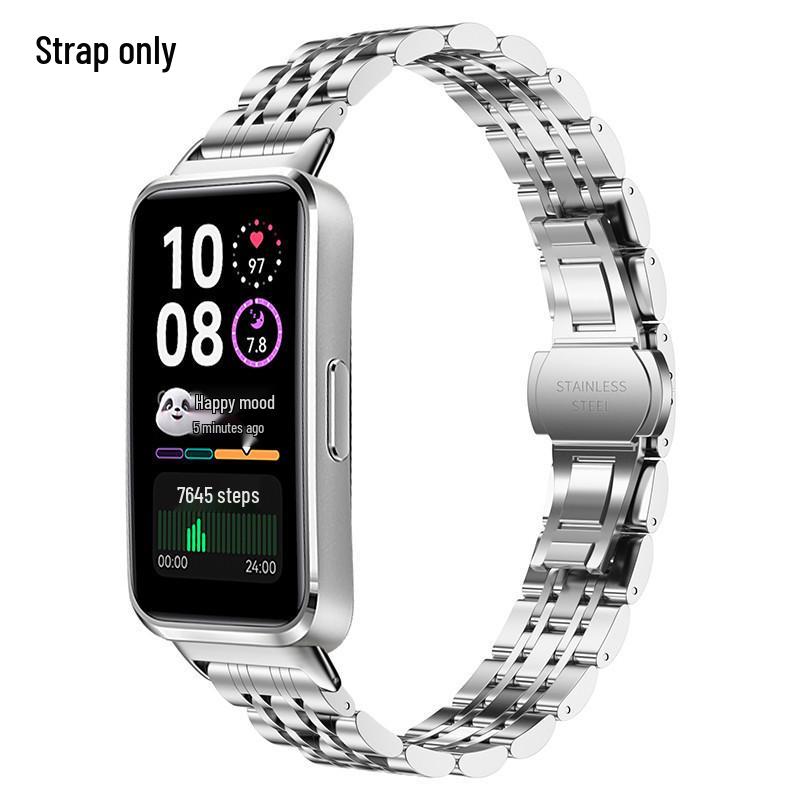 Huawei Band 11 Pro & Xiaomi Band 9 Universal Stainless Steel Replacement Strap