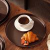 20/26/32/38cm Imitation Wooden Tray Round Shape Food Tray Imitation Wooden Serving Tray  Home Use