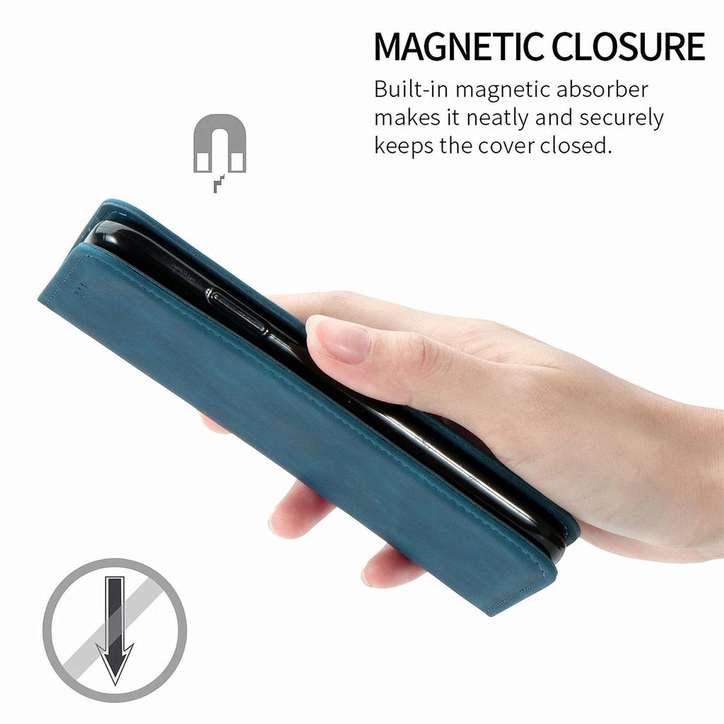 For Samsung Galaxy A16 5G/A16 4G Leather Case with Card Holder Magnetic Absorption Phone Cover