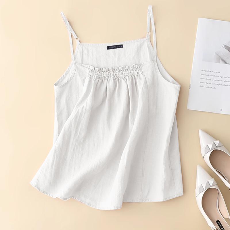 ZANZEA Women Summer Casual Straps Slip Camisoles