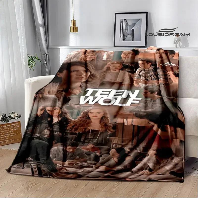 Film Teen Wolf bedruckte Decken Picknickdecke Warme Decke Weich und bequem Decke für Zuhause und Reise Bettwäsche Geburtstagsgeschenk