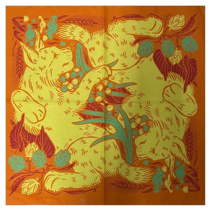 Fashion Versatiles Square Head Scarf Outdoor Sports Colorful Handkerchief for Men and Women