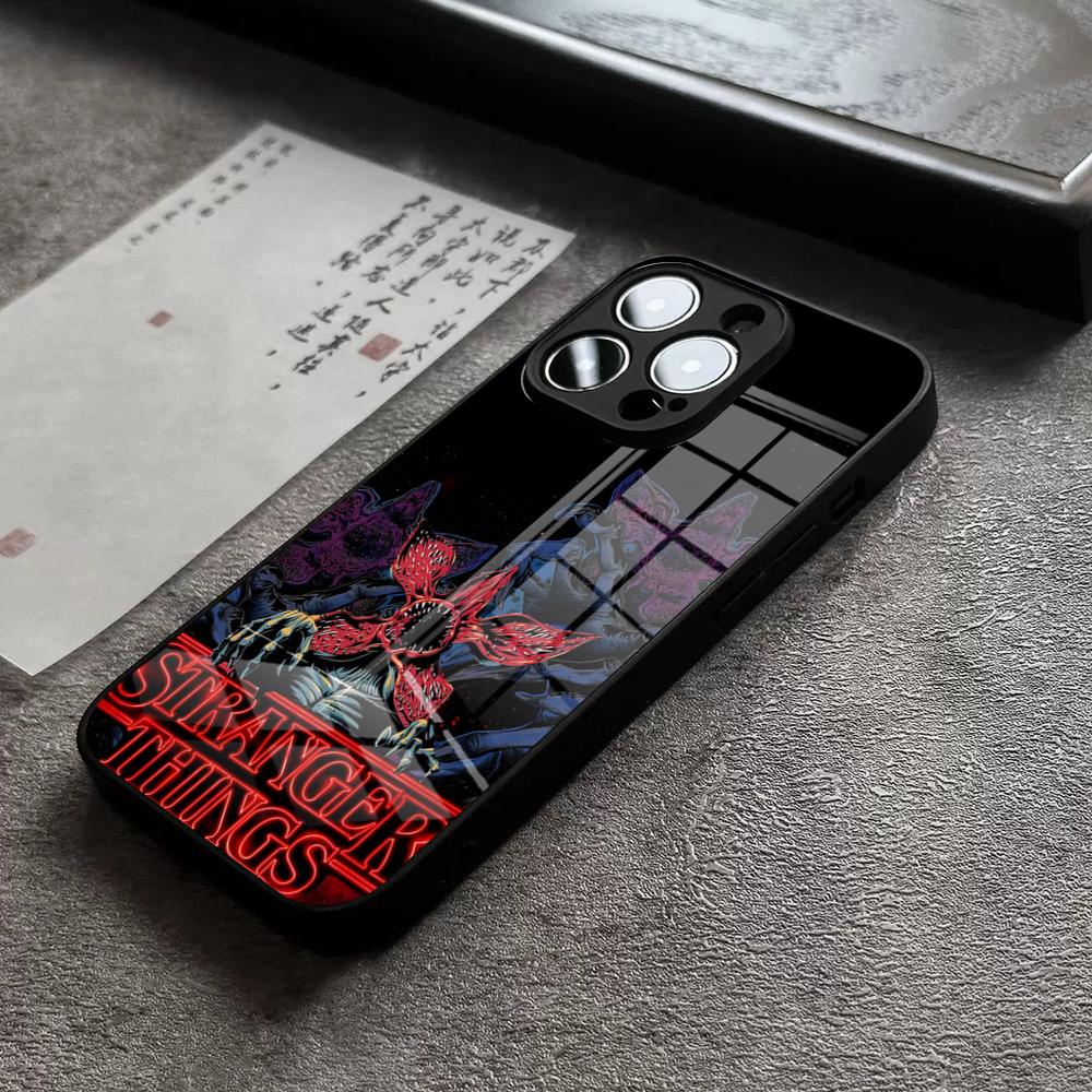 Strange Monsters TV Play Phone Case For IPhone 17 Pro Max 15 14 Pro 12 11 13 Mini X XR XS 16 Plus SE Glass Cover