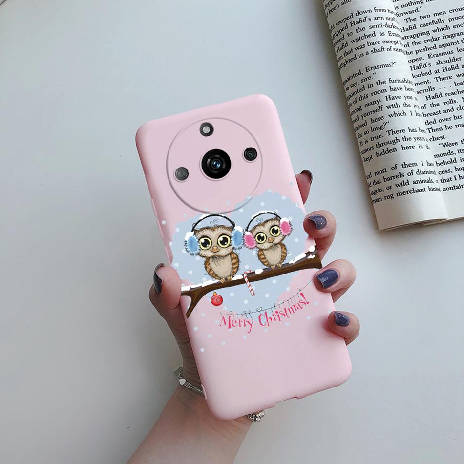 For Realme 11 Pro Plus Case Flower Girl Heart Cute Phone Case Back Cover For Realme 11 11Pro+ 5G Silicone Protection Bumper Capa