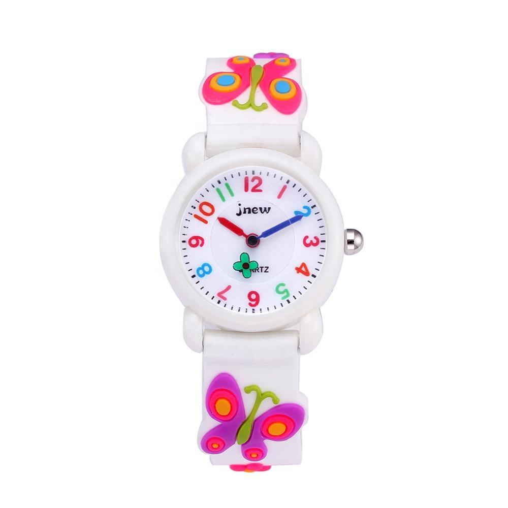 Kids Watch Cartoon Quartz Watch for Boys Girls Baby Waterproof Sport Children Birthday Gift Custom Cute Wrist Watch Butterfly