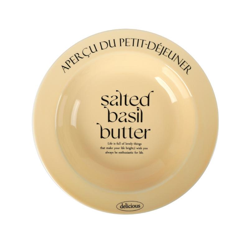 

Английский Западный Набор Посуды Тарелка для Завтрака Французский Винтаж Чашка для Супа Кофейная Кружка Посуда в Кремовом Стиле Желтая Керамическая Миска 8 inches розовый