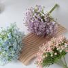 7 Bundles Baby's Breath Artificial Flower Faux Silk Gypsophila Flower Bouquet for Wedding